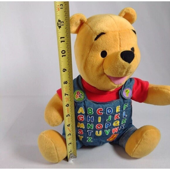 VTG 2001 Fisher Price Winnie The Pooh Alphabet Plush, Sings Song (Not Alphabet) - Picture 4 of 4
